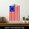 G128 Combo Pack Garden Flag Hanger 14IN & Garden Flag Betsy Ross 12x18IN Printed 150D Polyester